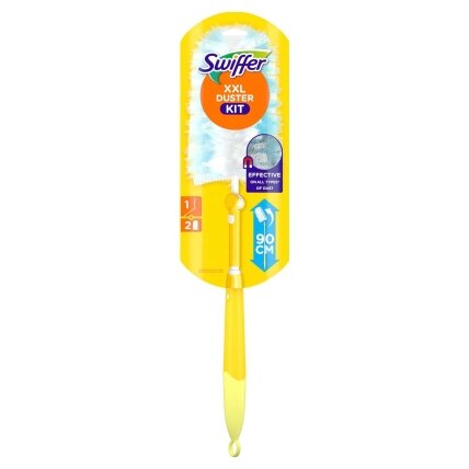 Swiffer Duster Starter Kit XXL rankena + 2vnt papildymas Swiffer Duster Starter Kit XXL rankena + 2vnt papildymas