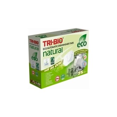 Tabletės indaplovėms TRI-BIO ALL IN ONE, 25 tabletės, 500 g