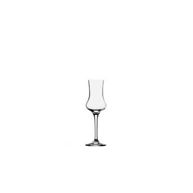 Taurelė stipriesiems gėrimams, krištolo stiklas, 90 ml, D 5,6 cm, H 17,3 cm, 6 vnt