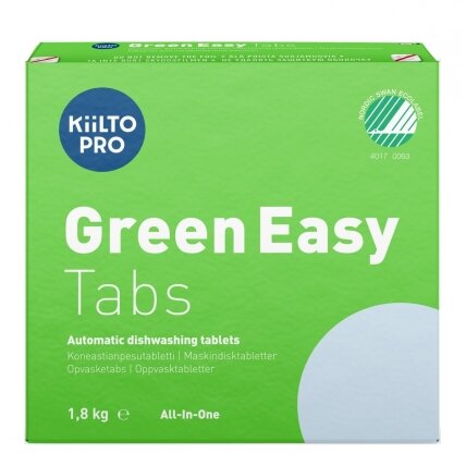 Tabletės indaplovėms KIILTO GREEN EASY, 2 kg (100 vnt.) Tabletės indaplovėms KIILTO GREEN EASY, 2 kg (100 vnt.)