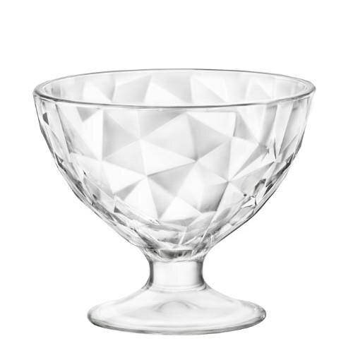Taurė desertui/ledams DIAMOND, stiklas, 360 ml, D 11,5 cm, H 9,9 cm, 6 vnt