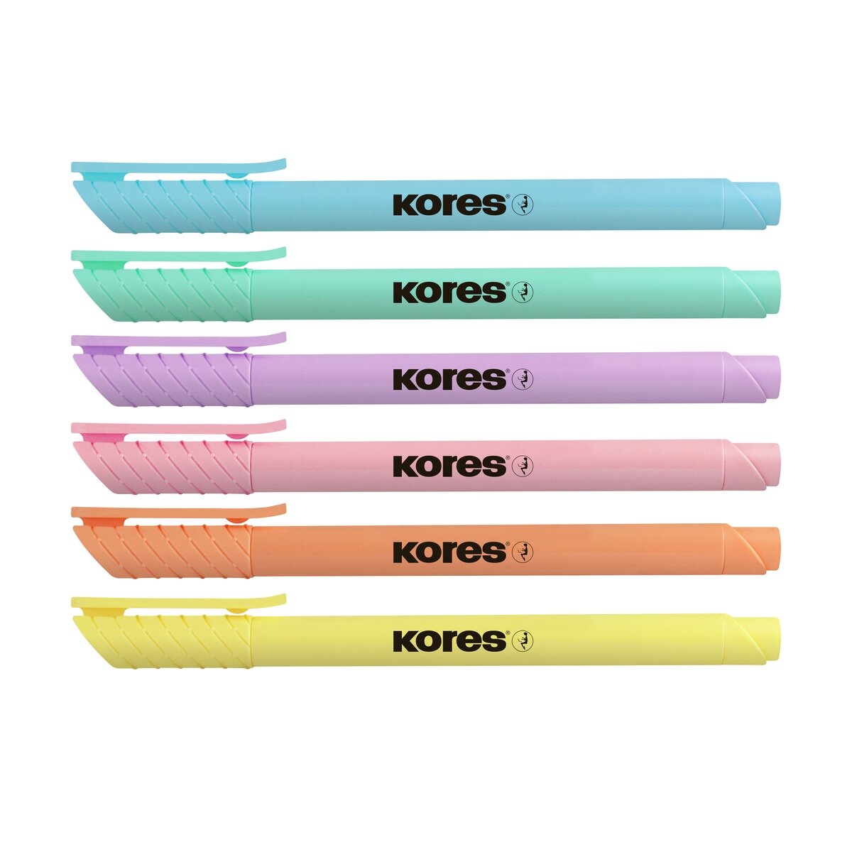 Teksto žymekliai KORES HIGH LINER PASTEL 6 spalvų rinkinys 1 Teksto žymekliai KORES HIGH LINER PASTEL 6 spalvų rinkinys 1