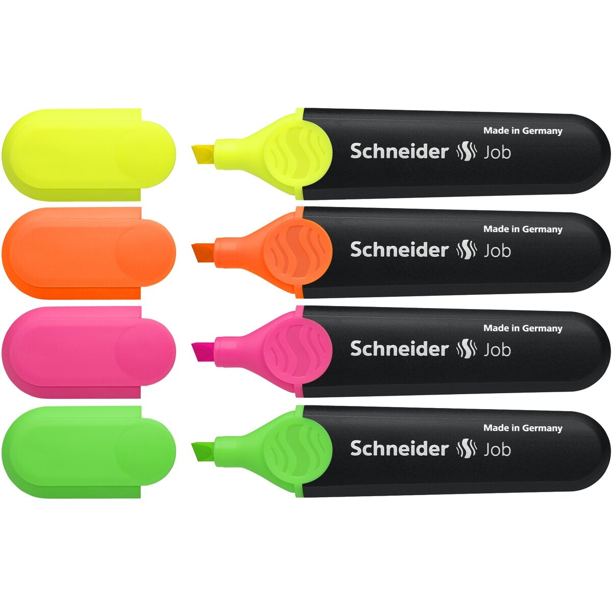 Teksto žymekliai SCHNEIDER JOB, 1-5 mm, 4 spalvų rinkinys