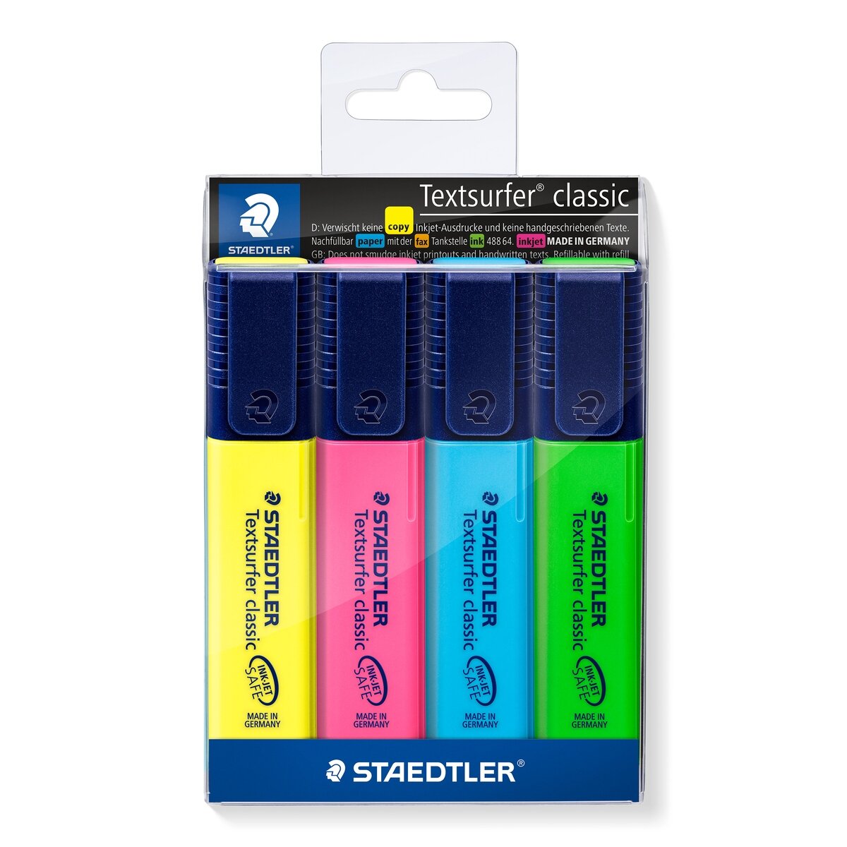 Teksto žymekliai STAEDTLER TEXTSURFER 364, 4 spalvų rinkinys Teksto žymekliai STAEDTLER TEXTSURFER 364, 4 spalvų rinkinys