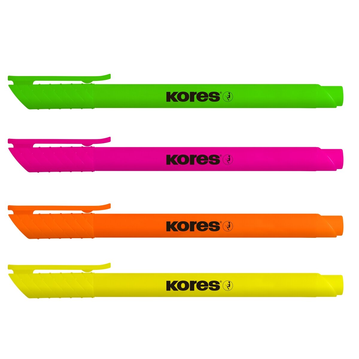 Teksto žymeklis KORES HIGH LINER FINE 4 spalvų rinkinys 2