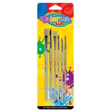 Teptukai COLORINO, 6 vnt. Teptukai COLORINO, 6 vnt.