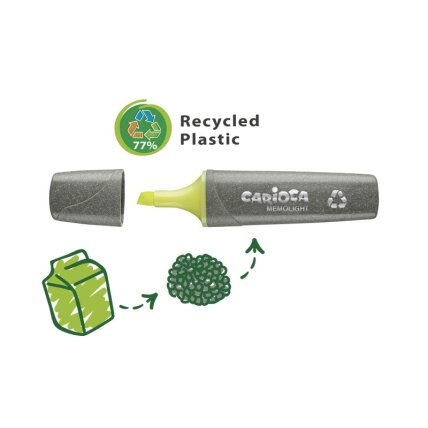 Teksto žymekliai CARIOCA ECOFAMILY MEMOLIGHT, 5 mm, 4 vnt. 1 Teksto žymekliai CARIOCA ECOFAMILY MEMOLIGHT, 5 mm, 4 vnt. 1