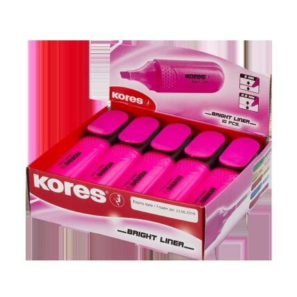 Teksto žymeklis KORES BRIGHT LINER, įvairių spalvų 13 Teksto žymeklis KORES BRIGHT LINER, įvairių spalvų 13