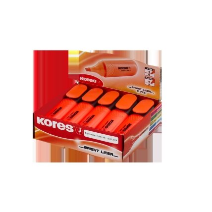Teksto žymeklis KORES BRIGHT LINER, įvairių spalvų 11 Teksto žymeklis KORES BRIGHT LINER, įvairių spalvų 11
