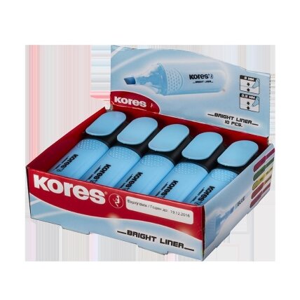 Teksto žymeklis KORES BRIGHT LINER, įvairių spalvų 6 Teksto žymeklis KORES BRIGHT LINER, įvairių spalvų 6
