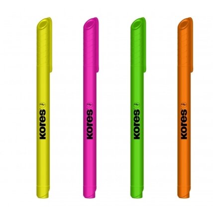 Teksto žymeklis KORES HIGH LINER FINE 4 spalvų rinkinys 1