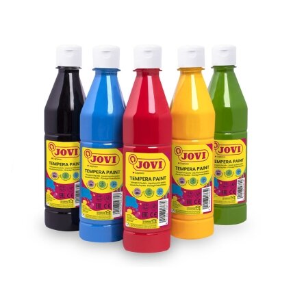 Tempera dažai buteliuke JOVI, 500 ml, tamsiai mėlyna sp. 1 Tempera dažai buteliuke JOVI, 500 ml, tamsiai mėlyna sp. 1
