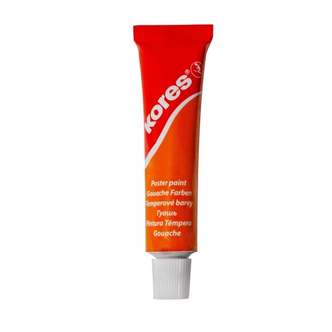 Tempera dažai KORES, 12 ml tubelėse, 12 spalvų rinkinys 2
