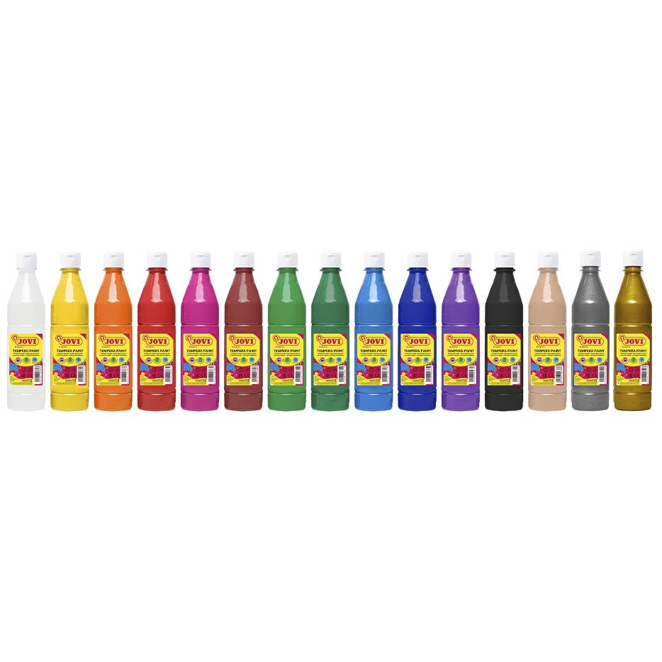 Tempera dažai buteliuke JOVI, 500 ml, tamsiai mėlyna sp. 2 Tempera dažai buteliuke JOVI, 500 ml, tamsiai mėlyna sp. 2