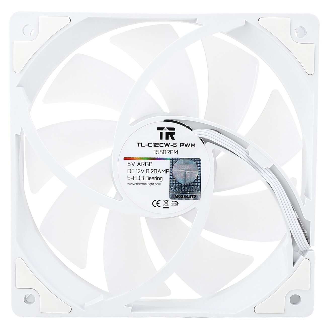 Thermalright TL-C12CW-S X3 PWM ARGB White 3vnt. (120mm) Cooling fans 2