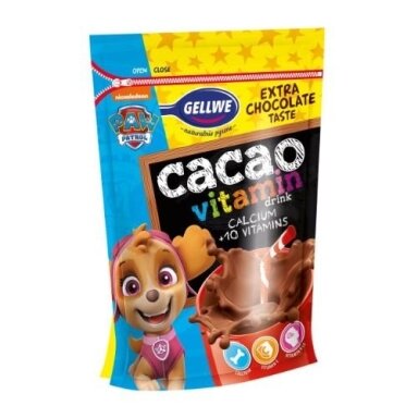 Tirpusis kakavos gėrimas GELLWE Paw Patrol, 150g Tirpusis kakavos gėrimas GELLWE Paw Patrol, 150g