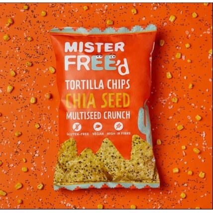 Tortilijų traškučiai MISTER FREE'D su chia sėklomis, 135 g Tortilijų traškučiai MISTER FREE'D su chia sėklomis, 135 g