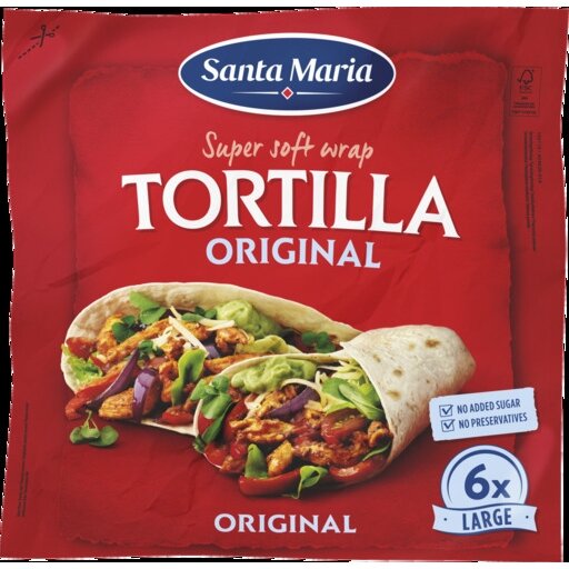Tortilijos 10" SANTA MARIA, 371 g
