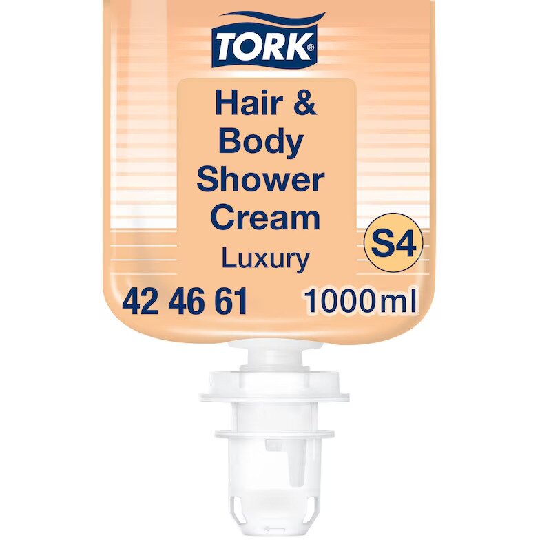 „Tork“ prabangus plaukų ir kūno dušo kremas, 1000ml