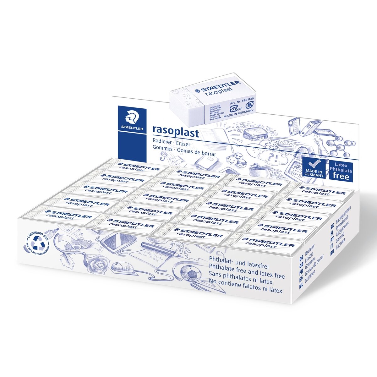 Trintukas STAEDTLER RASOPLAST BLACK 1 Trintukas STAEDTLER RASOPLAST BLACK 1
