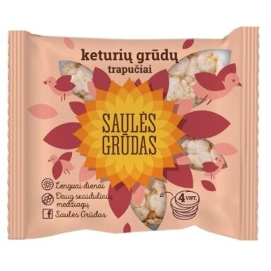 Trapučiai SAULĖS GRŪDAS, keturių grūdų, 31 g