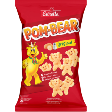 Traškus bulvinis užkandis ESTRELLA POM-BEAR su druska, 65 g