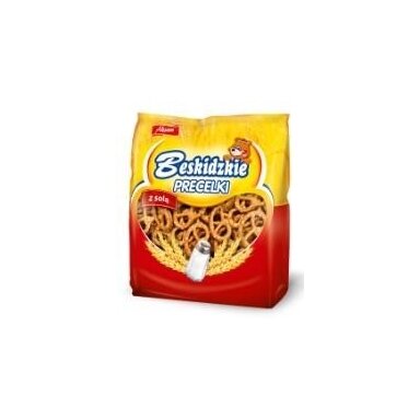 Traškūs riestainėliai AKSAM, su druska, 140 g Traškūs riestainėliai AKSAM, su druska, 140 g