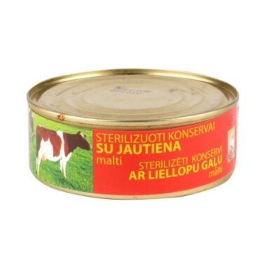 Troškinta jautiena, konservuota, 240 g Troškinta jautiena, konservuota, 240 g