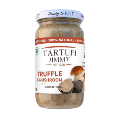 Trumų padažas TARTUFI JIMMY, Truffle & Mushroom, paruoštas valgymui, 180g