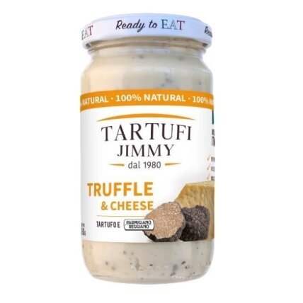 Trumų ir Parmigiano sūrio padažas TARTUFI JIMMY, paruoštas valgymui, 180g Trumų ir Parmigiano sūrio padažas TARTUFI JIMMY, paruoštas valgymui, 180g
