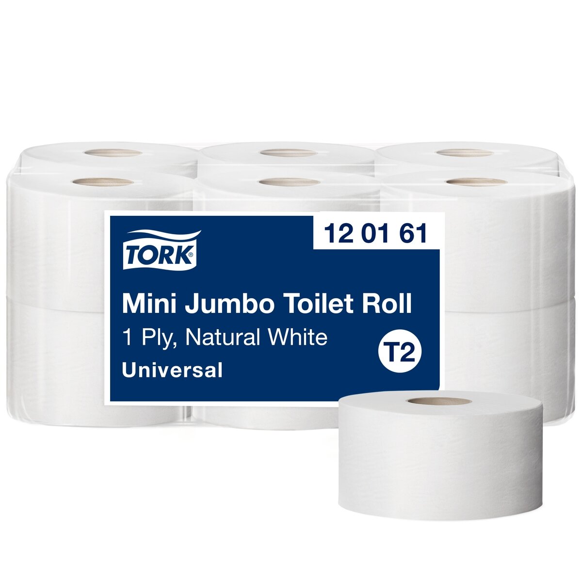 Tualetinis popierius TORK UNIVERSAL MINI JUMBO,T2 120161, 1 sl., 9.4 cm x 240 m, nebalintas Tualetinis popierius TORK UNIVERSAL MINI JUMBO,T2 120161, 1 sl., 9.4 cm x 240 m, nebalintas