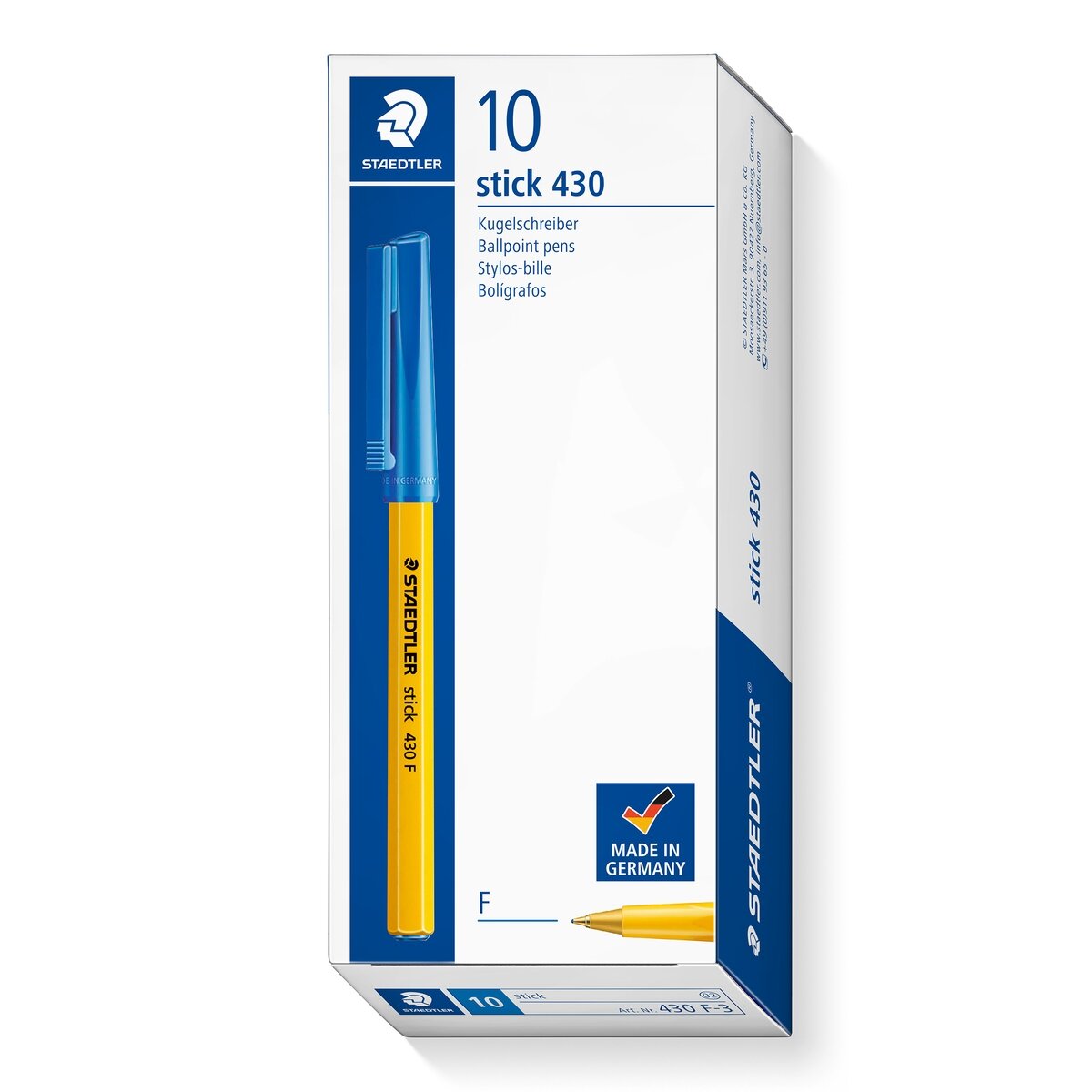 Tušinukas STAEDTLER STICK 430, 0,7 mm., mėlynos sp. tušas 1