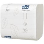 Tualetinis popierius TORK T3 Advanced, baltas, 2 sluoksniai, 252 lapeliai, 1 vnt., 114277