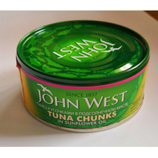 Tunų gabaliukai aliejuje, JOHN WEST, 145/95g