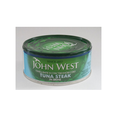 Tuno kepsnys savo sultyse JOHN WEST, 160/112g Tuno kepsnys savo sultyse JOHN WEST, 160/112g