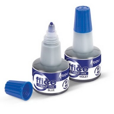 Tušas antspaudams, 30 ml, Mėlynas Tušas antspaudams, 30 ml, Mėlynas