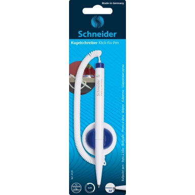 Tušinukas su stoveliu SCHNEIDER KLICK-FIX-PEN, 1,0 mm, mėlyna Tušinukas su stoveliu SCHNEIDER KLICK-FIX-PEN, 1,0 mm, mėlyna