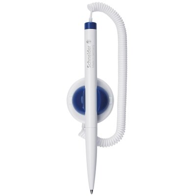 Tušinukas su stoveliu SCHNEIDER KLICK-FIX-PEN, 1,0 mm, mėlyna 2 Tušinukas su stoveliu SCHNEIDER KLICK-FIX-PEN, 1,0 mm, mėlyna 2
