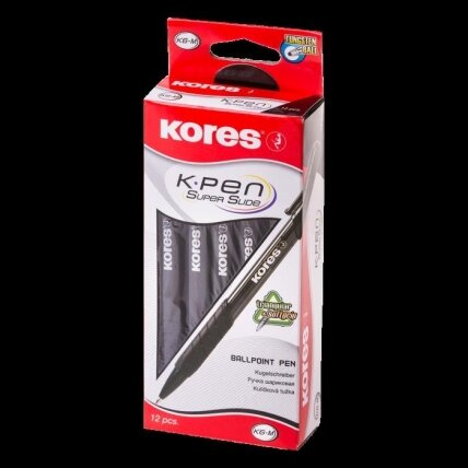 Tušinukas KORES K6-F, 0.7 mm, juodos spalvos tušas 2 Tušinukas KORES K6-F, 0.7 mm, juodos spalvos tušas 2