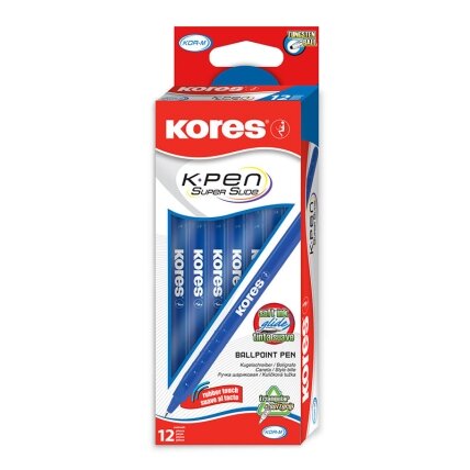 Tušinukas KORES KOR-M, 1,0 mm, mėlyna sp. 1 Tušinukas KORES KOR-M, 1,0 mm, mėlyna sp. 1