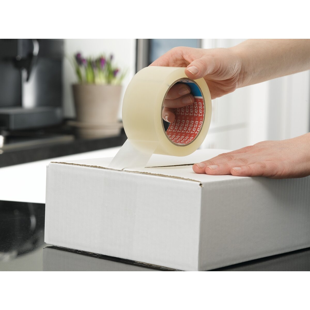 Tyli pakavimo juosta TESA PACK, 38mm x 66m, skaidri 1