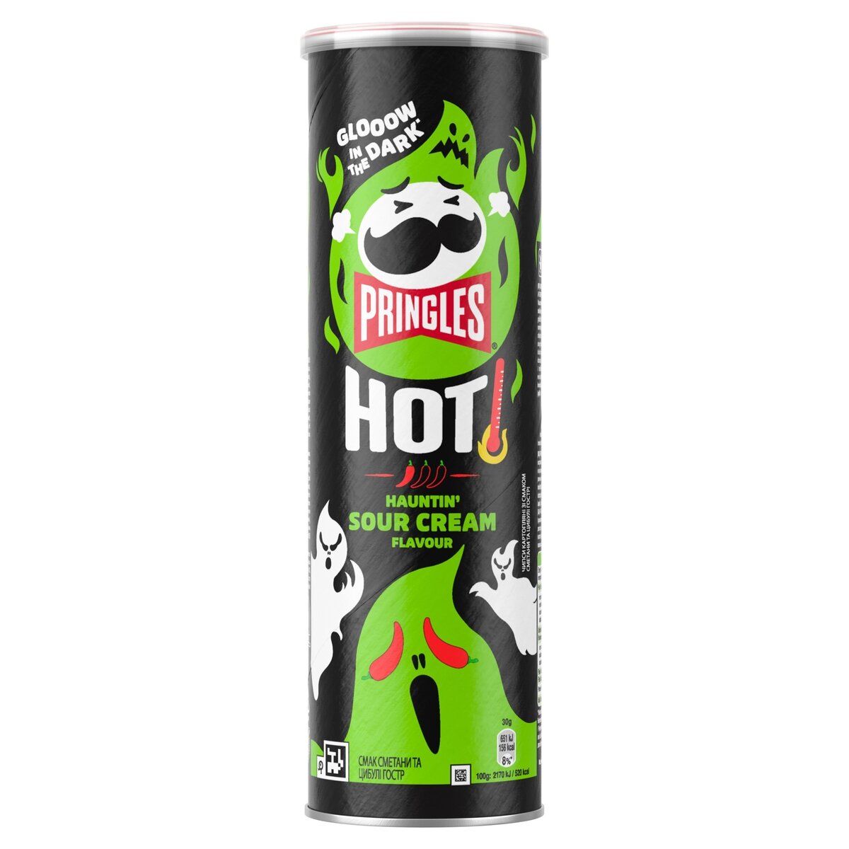 Užkandis PRINGLES Halloween Hot Kickin' Sour Cream, 160 g