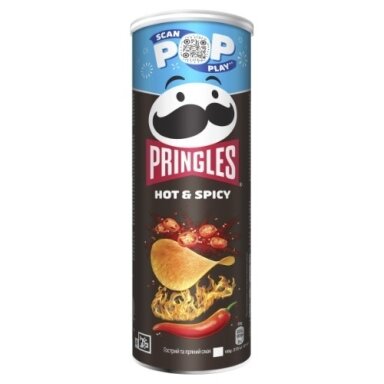 Užkandis PRINGLES Hot & Spicy RAL, 165 g