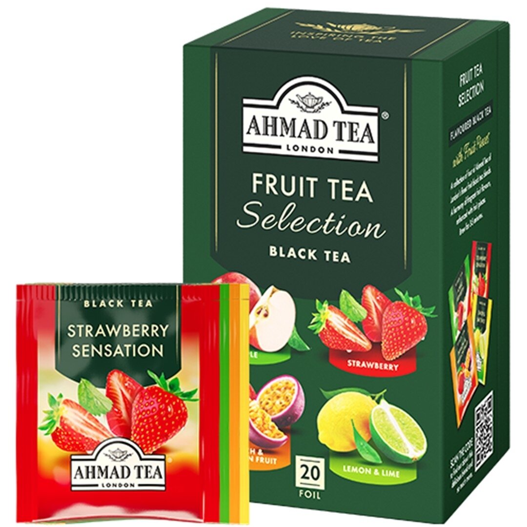 Vaisinė arbata AHMAD FRUIT SELECTION, 20 arbatos pakelių po 2 g