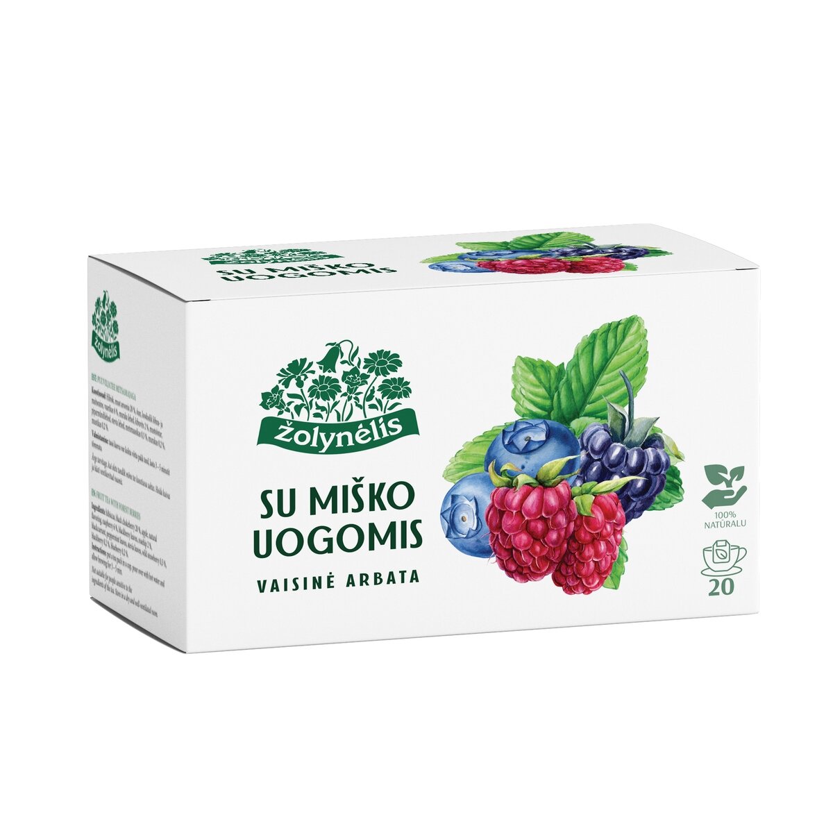 Vaisinė arbata ŽOLYNĖLIS su miško uogomis, 40 g (2 g x 20 vnt.)