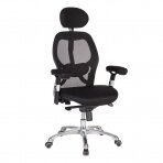 Vadovo kėdė OFFICE4YOU GAIOLA, chromuotas pagrindas, juoda sp.