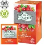 Vaisinė arbata AHMAD ALU WILD STRAWBERRY, 20 vokelių su siūlu po 2 g