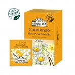 Vaisių ir žolelių arbata AHMAD Camomile Honey & Vanilla, 20 arbatos pakelių x 2 g
