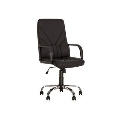 Vadovo kėdė NOWY STYL MANAGER Tilt CHR68, dirbtinė oda, ECO-30 juoda Vadovo kėdė NOWY STYL MANAGER Tilt CHR68, dirbtinė oda, ECO-30 juoda