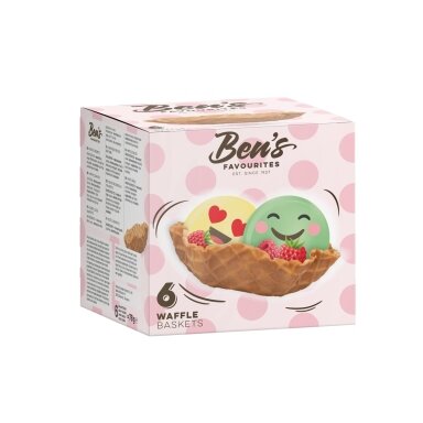 Vaflių dubenėliai BEN'S FAVOURITES, saldūs, 6 vnt, 78 g